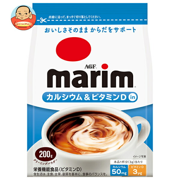 AGF マリーム カルシウム&ビタミンDイン 200g袋×12袋入