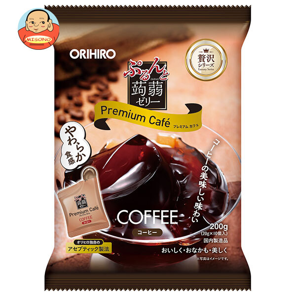 オリヒロ ぷるんと蒟蒻ゼリー プレミアムカフェ コーヒー (20gパウチ×10個)×12袋入