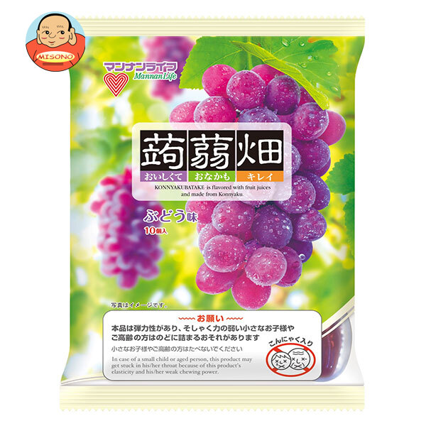【賞味期限2026.07.26かそれ以降】マンナンライフ 蒟蒻畑 ぶどう味 (25g×10個)×12袋入