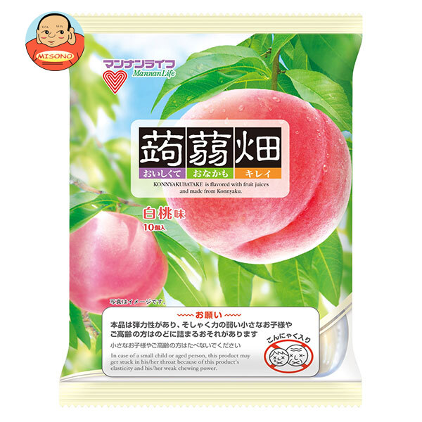 マンナンライフ 蒟蒻畑 白桃味 (25g×10個)×12袋入