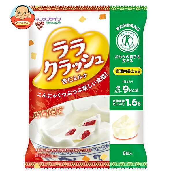 マンナンライフ 蒟蒻畑ララクラッシュ 杏仁ミルク (24g×8個)×12袋入