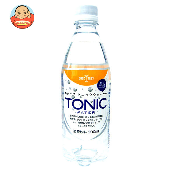木村飲料 カクテス トニックウォーター 500mlPET×24本入