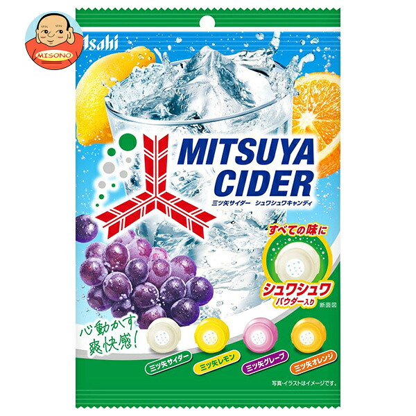 アサヒグループ食品 三ツ矢サイダー シュワシュワキャンディ 103g×6袋入