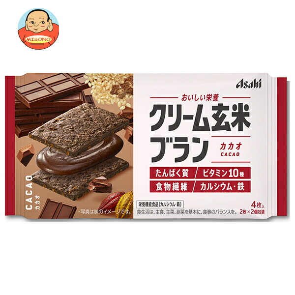 アサヒグループ食品 クリーム玄米ブラン カカオ 72g×6袋入