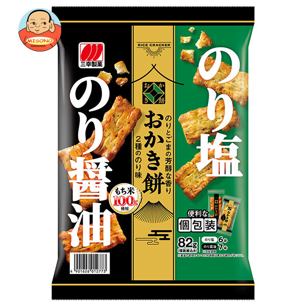 三幸製菓 おかき餅 2種ののり味 82g×12袋入