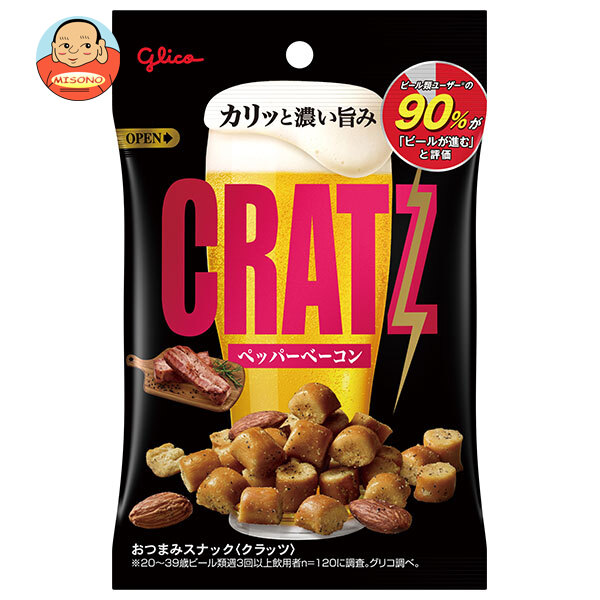 江崎グリコ クラッツ ペッパーベーコン 42g×12袋入
