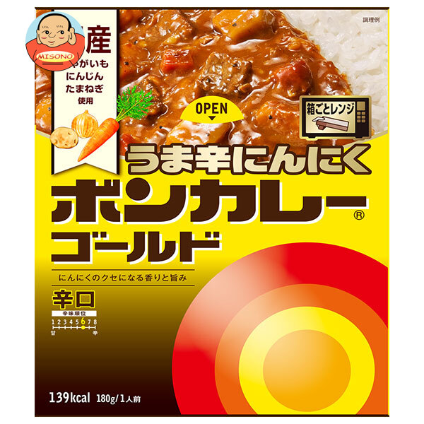 大塚食品 ボンカレーゴールド うま辛にんにく辛口 180g×30個入