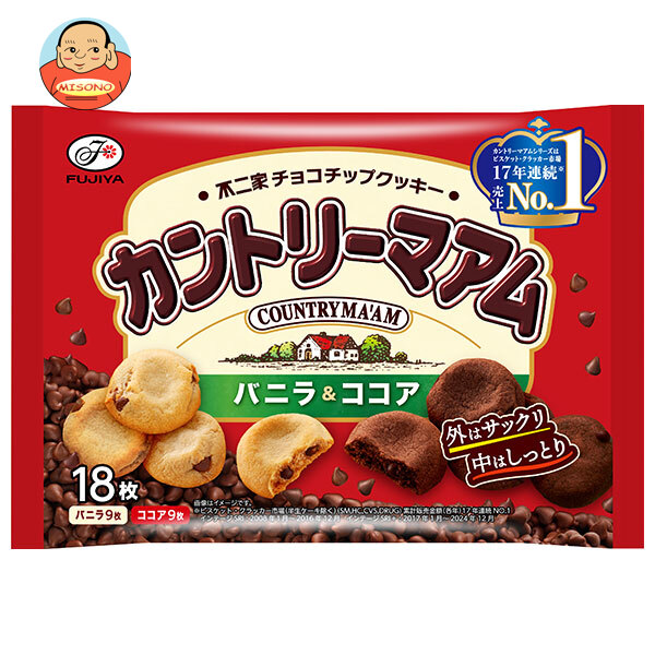 不二家 カントリーマアム バニラ&ココア 18枚×18袋入
