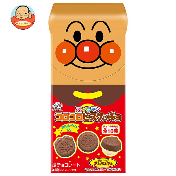 不二家 アンパンマン コロコロビスケッチョ 34g×10箱入