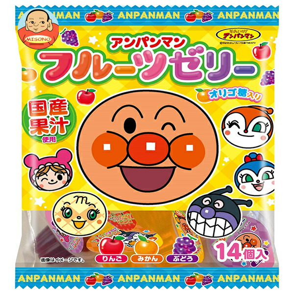 不二家 アンパンマン フルーツゼリー 14個×18袋入