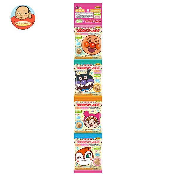 不二家 アンパンマン コロコロビスケットボーロ 4連 64g(16g×4袋)×10袋入