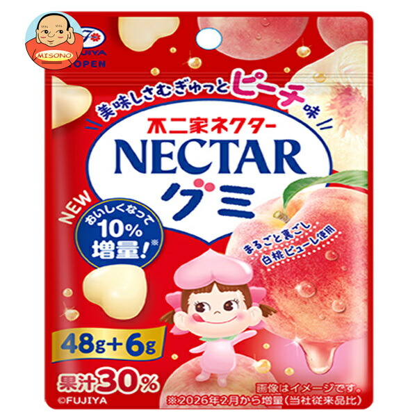 不二家 ネクターグミ ピーチ 54g×10個入