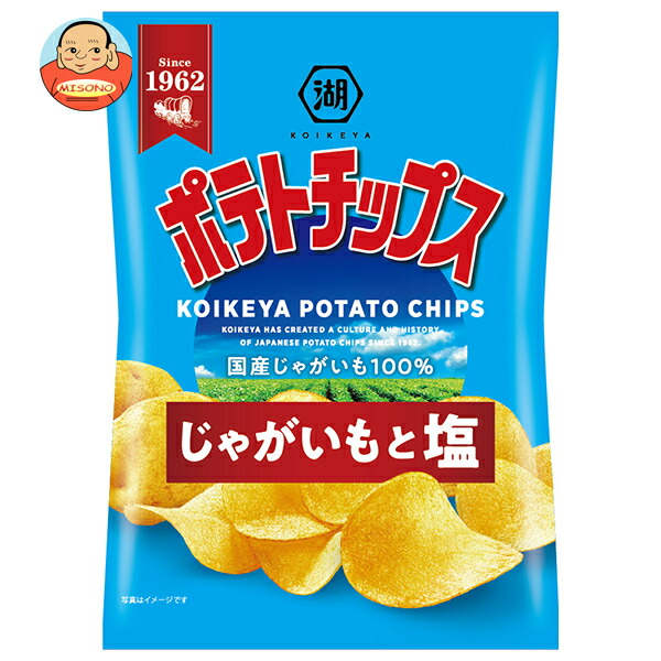 コイケヤ ポテトチップス じゃがいもと塩 55g×12袋入
