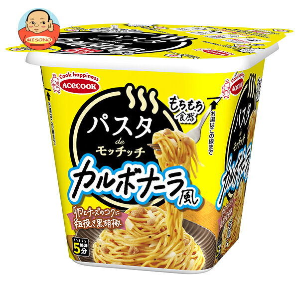 エースコック パスタdeモッチッチ カルボナーラ風 96g×12個入