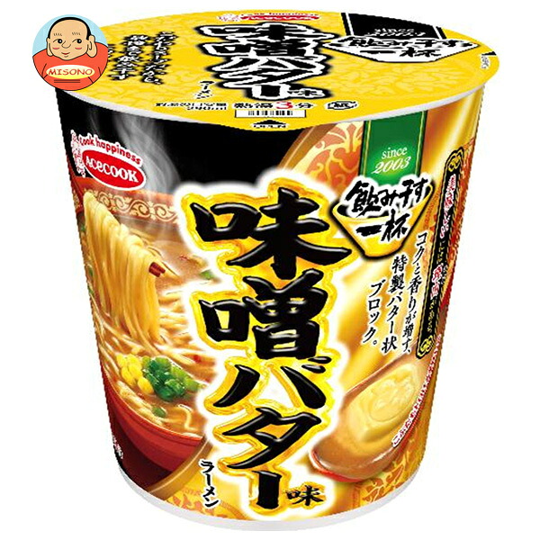 エースコック 飲み干す一杯 味噌バター味ラーメン 62g×12個入