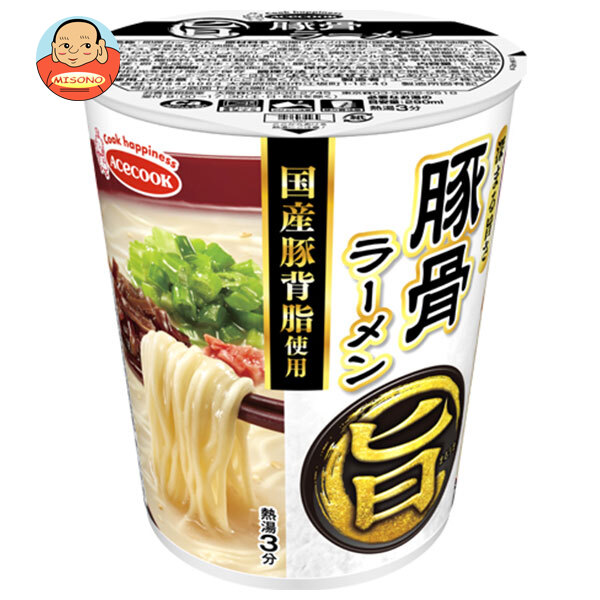 エースコック まる旨 豚骨ラーメン 58g×12個入