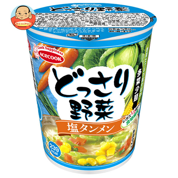 エースコック どっさり野菜 塩タンメン 57g×12個入