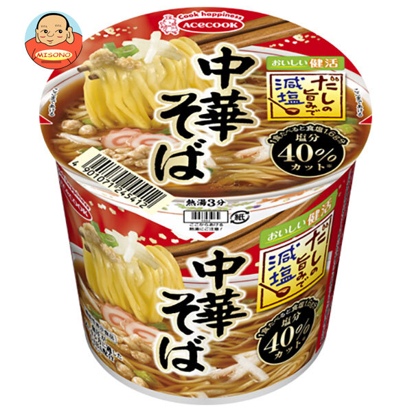 エースコック だしの旨みで減塩 中華そば 43g×12個入
