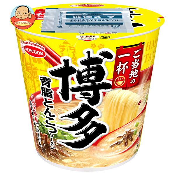 エースコック ご当地の一杯 博多 背脂とんこつラーメン 65g×12個入
