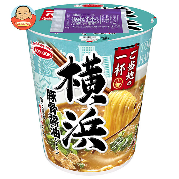 エースコック ご当地の一杯 横浜 豚骨醤油ラーメン 63g×12個入