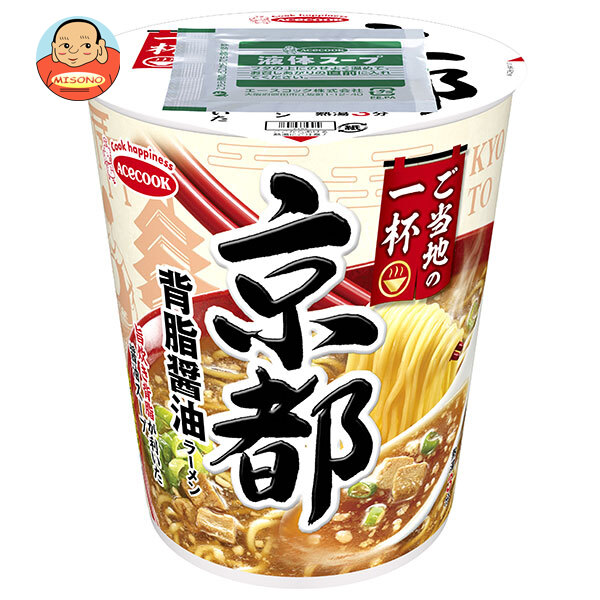 エースコック ご当地の一杯 京都 背脂醤油ラーメン 62g×12個入