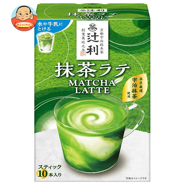 片岡物産 辻利抹茶ラテ (13g×10本)×32箱入
