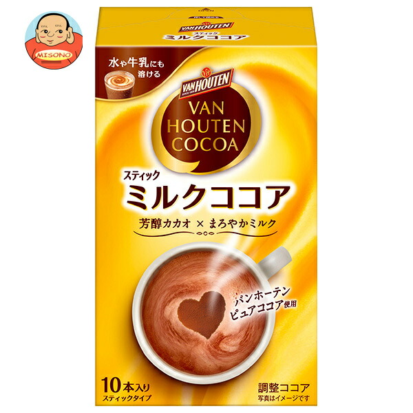 片岡物産 バンホーテン ミルクココア (18g×10本)×4個入