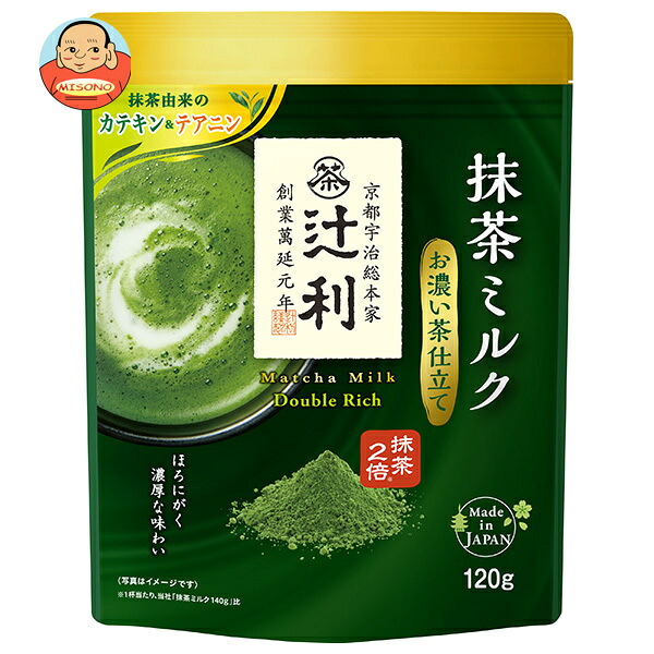 片岡物産 辻利 抹茶ミルク お濃い茶仕立て 120g×12袋入