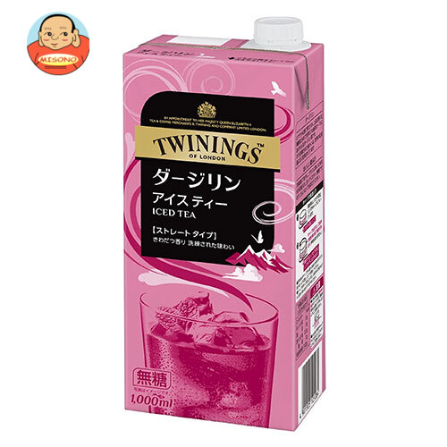 片岡物産 トワイニング アイスティー ダージリン(無糖) 1000ml紙パック×6本入