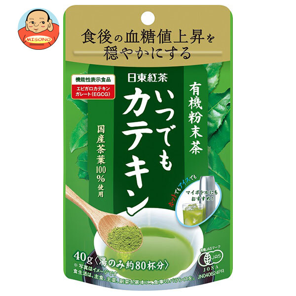 三井農林 日東紅茶 有機粉末茶 いつでもカテキン 40g×24袋入
