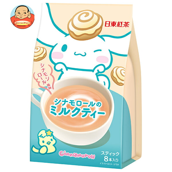 三井農林 日東紅茶 シナモロールのミルクティー シナモンロール風味 (14g×8本)×24袋入