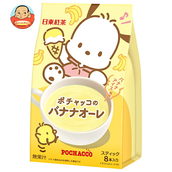 三井農林 日東紅茶 ポチャッコのバナナオーレ バナナアイス風味 (13g×8本)×24袋入