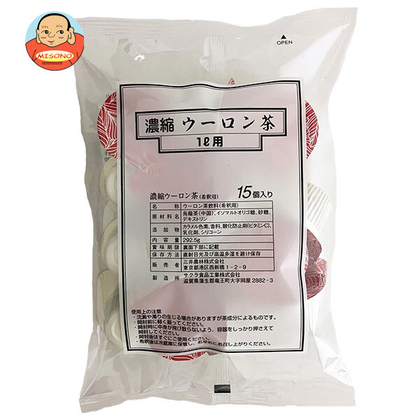 三井農林 濃縮 ウーロン茶 (希釈用) ポーション (19.5g×15個)×12袋入