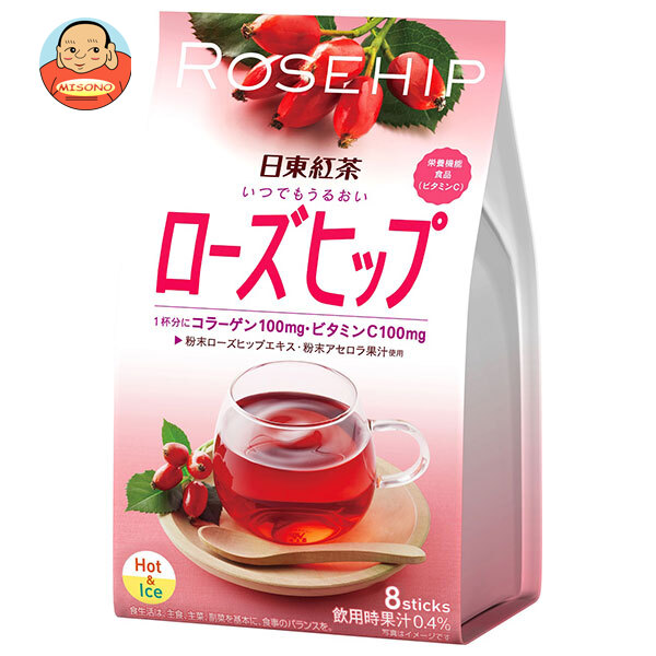 三井農林 日東紅茶 いつでもうるおいローズヒップ (11g×8本)×24(6×4)袋入