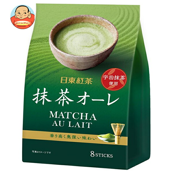 三井農林 日東紅茶 抹茶オーレ (12g×8本)×24(6×4)袋入