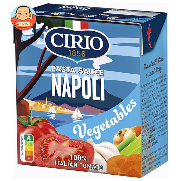 モンテ物産 チリオ パスタソース ナポリ トマト&ベジタブル 340g紙パック×12個入