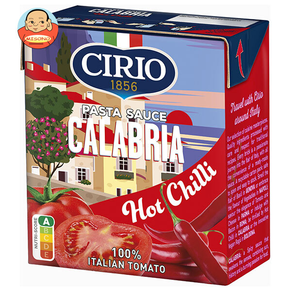 モンテ物産 チリオ パスタソース カラブリア トマト&唐辛子 340g紙パック×12個入