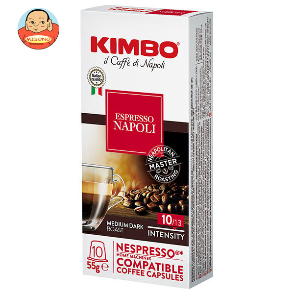 モンテ物産 キンボ カプセルコーヒー ナポリ 55g(5.5g×10)×10本入
