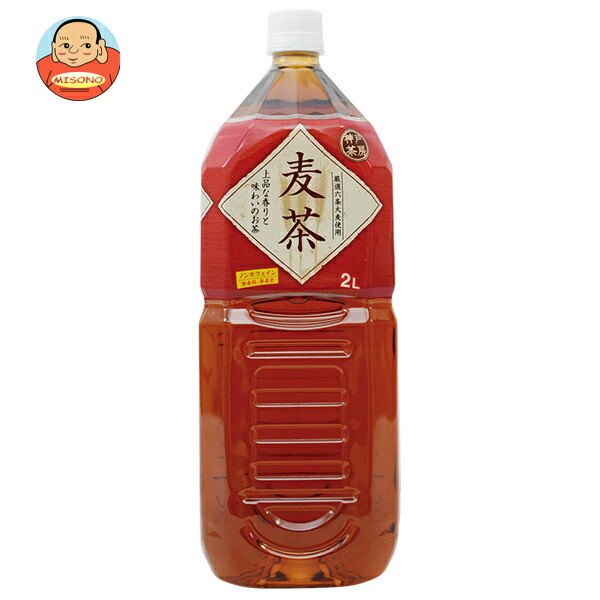 富永貿易 神戸茶房 麦茶 2LPET×6本入