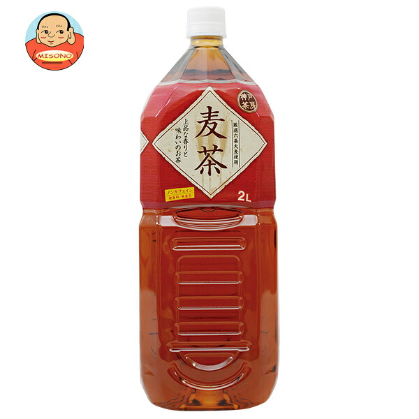 富永貿易 神戸茶房 麦茶 2LPET×6本入