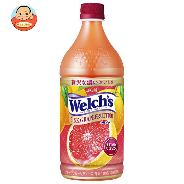 アサヒ飲料 Welch’s(ウェルチ) ピンクグレープフルーツ100 800gペットボトル×8本入