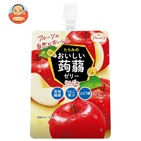 たらみ おいしい蒟蒻ゼリー りんご味 150gパウチ×30本入