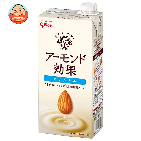 グリコ乳業 アーモンド効果 1000ml紙パック×6本入
