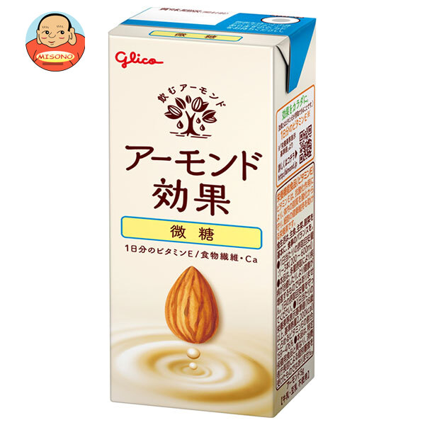 グリコ乳業 アーモンド効果 微糖 200ml紙パック×24本入