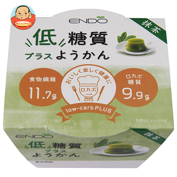 遠藤製餡 低糖質プラスようかん 抹茶 90g×24(6×4)個入