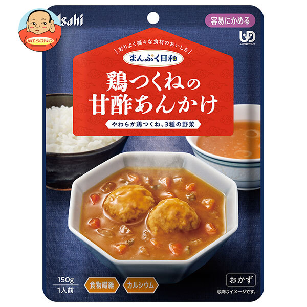 アサヒグループ食品 まんぷく日和 鶏つくねの甘酢あんかけ 150g×24袋入