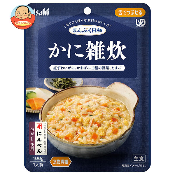 アサヒグループ食品 まんぷく日和 かに雑炊 100g×24袋入