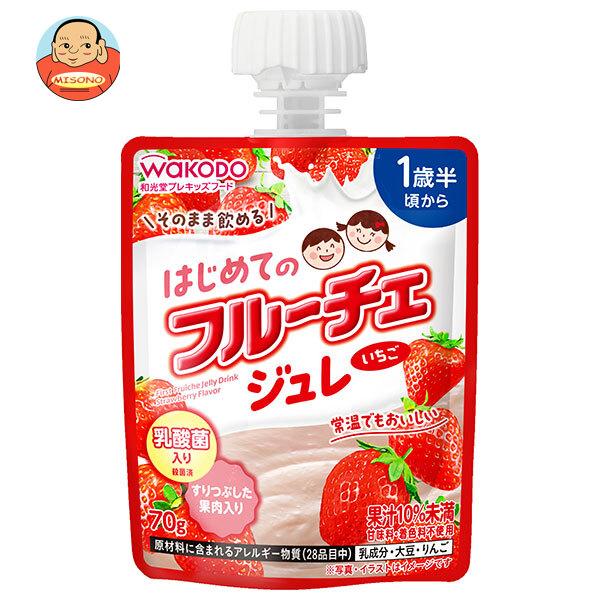 アサヒ食品グループ和光堂 はじめてのフルーチェジュレ いちご 70gパウチ×24本入