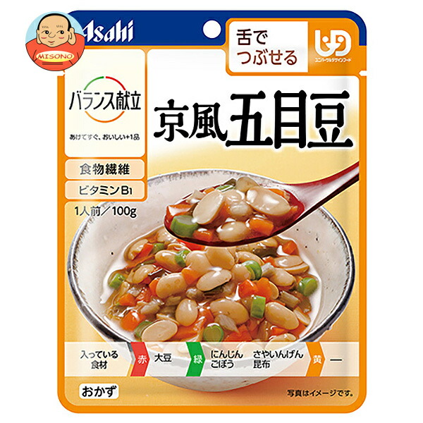 アサヒグループ食品 バランス献立 京風五目豆 100g×24袋入