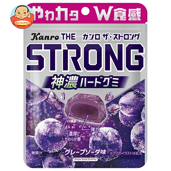 カンロ ザ ストロンググミ グレープソーダ 70g×6袋入